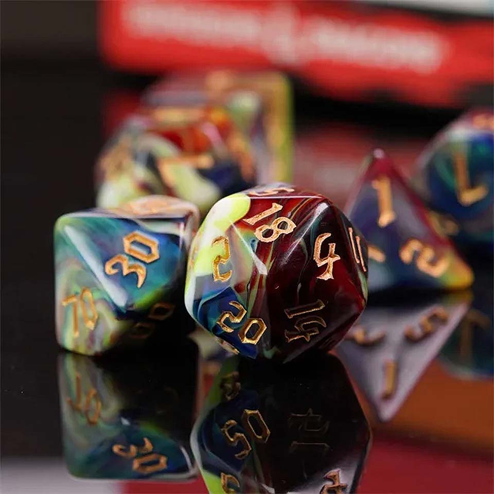 Chromatic Orb - Dice Set - Multi-color