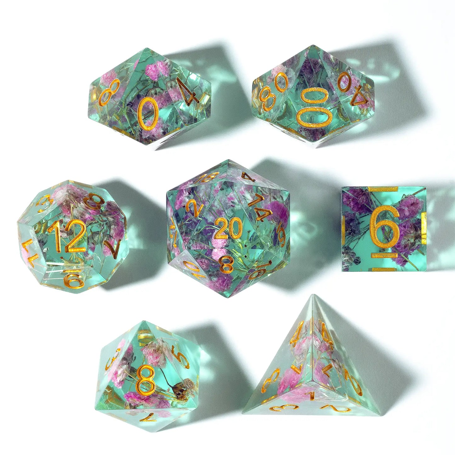 Summer Court - Dried Flower Dice Set