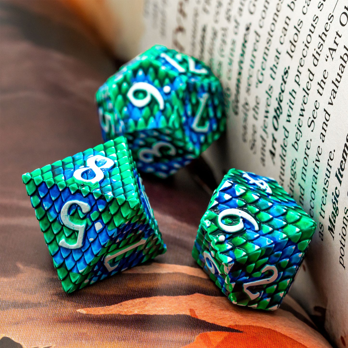 Metal Dragon Scale Dice