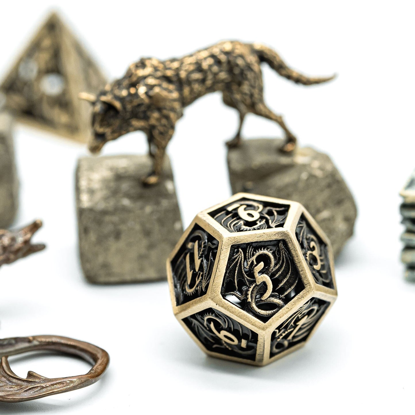 Hollow Metal Dragon Dice