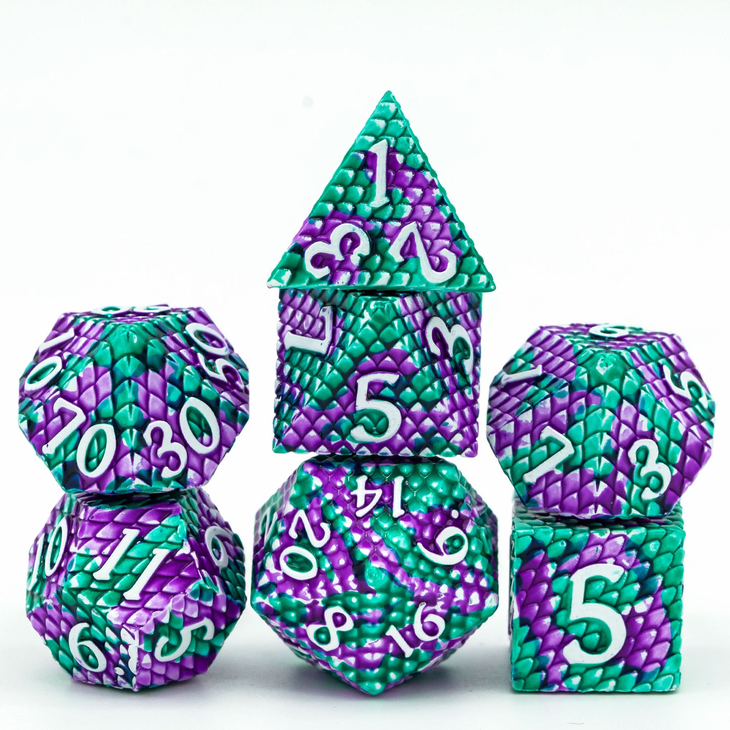 Metal Dragon Scale Dice