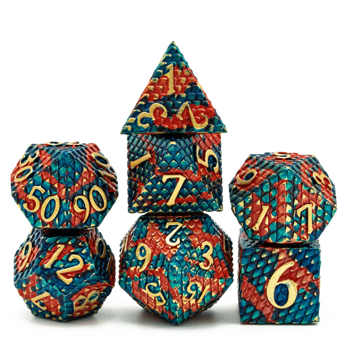 Metal Dragon Scale Dice