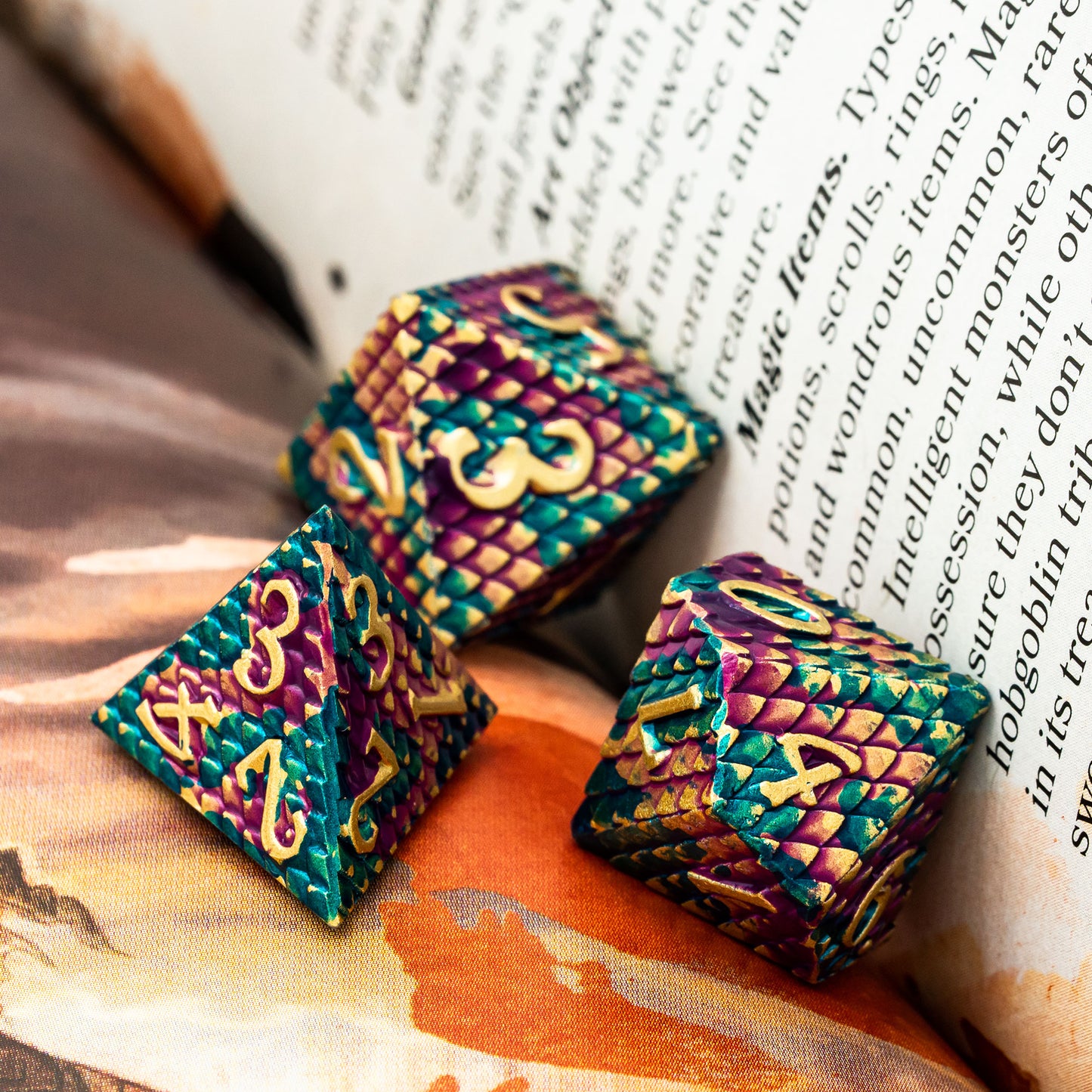 Metal Dragon Scale Dice