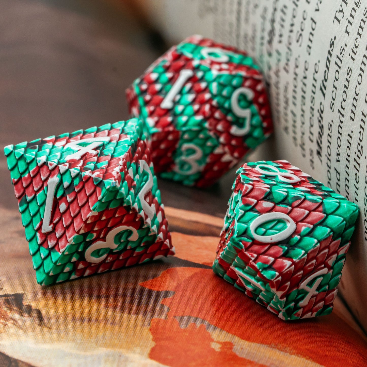 Metal Dragon Scale Dice