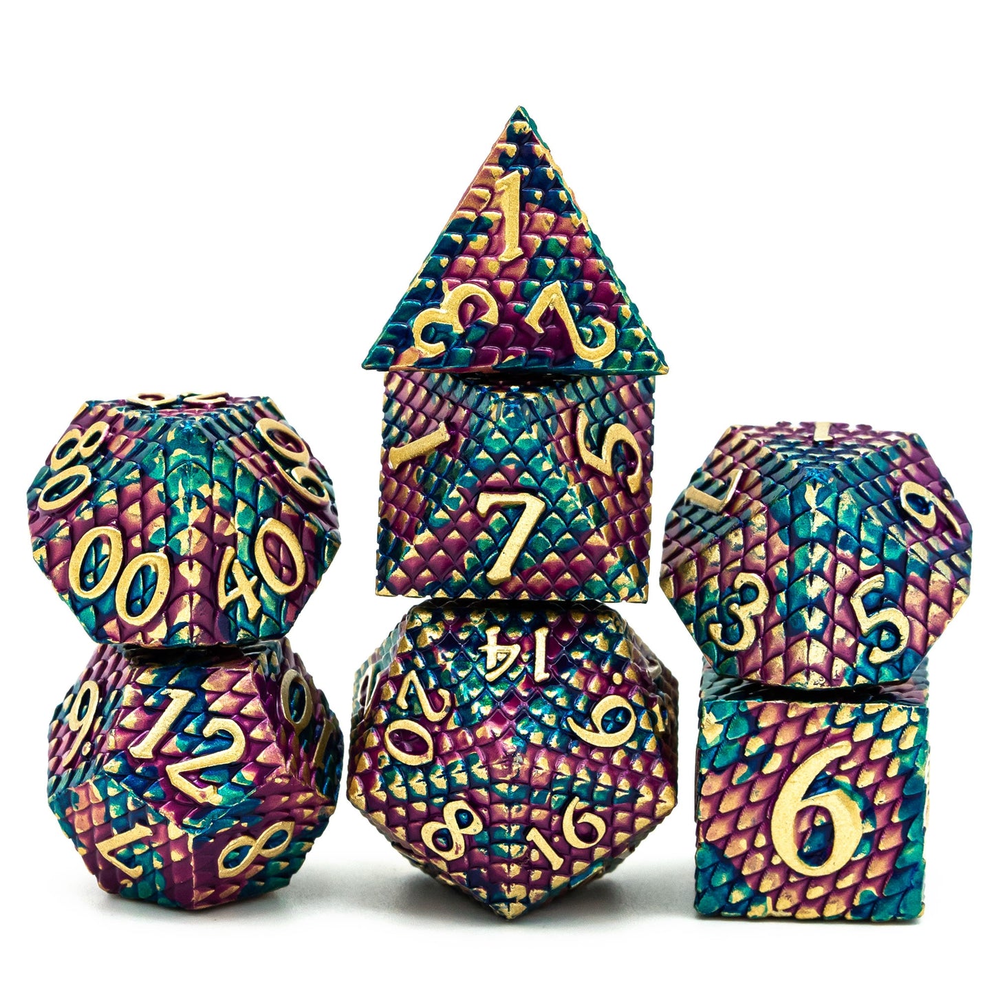 Metal Dragon Scale Dice