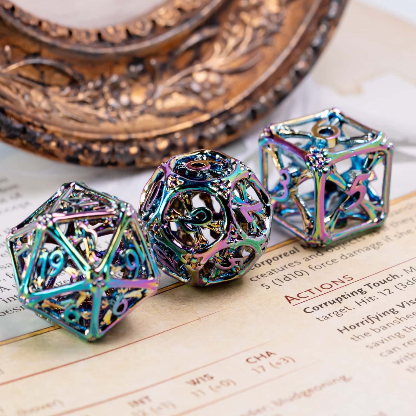 Hollow Metal Bone Dice