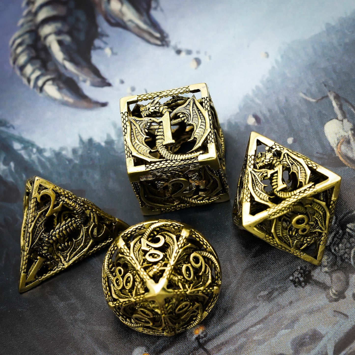 Hollow Metal Dragon Dice