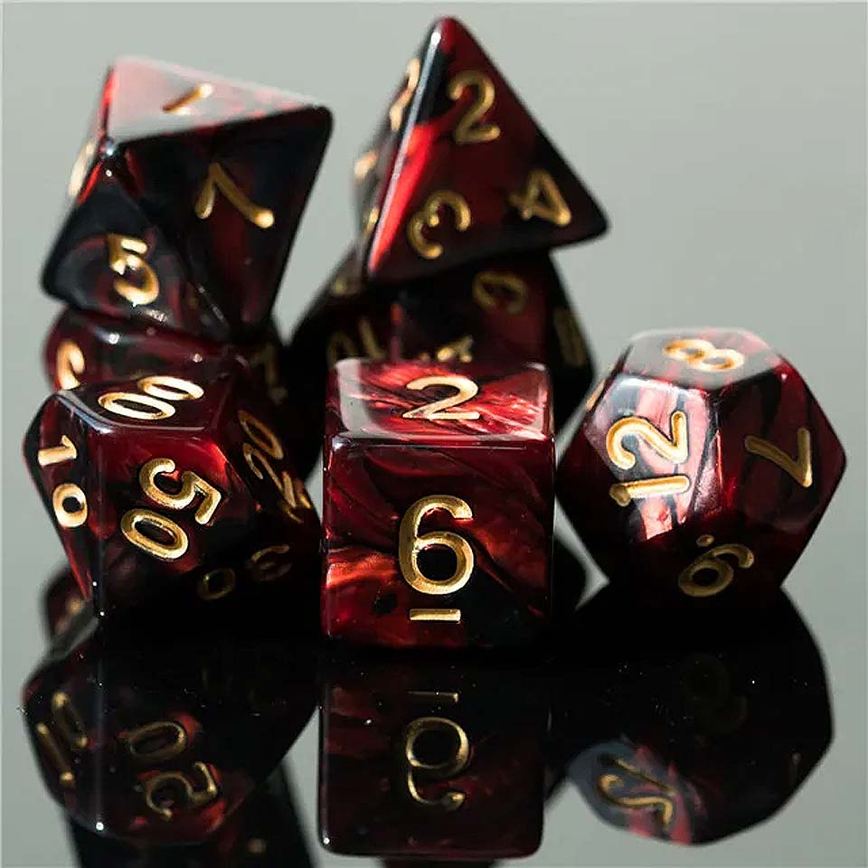 Oathbreaker - Dice Set - Red Black
