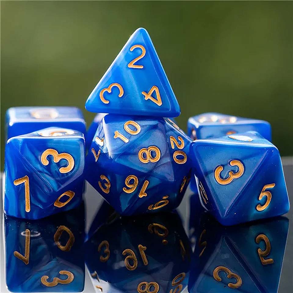 Ocean - Dice Set - Blue