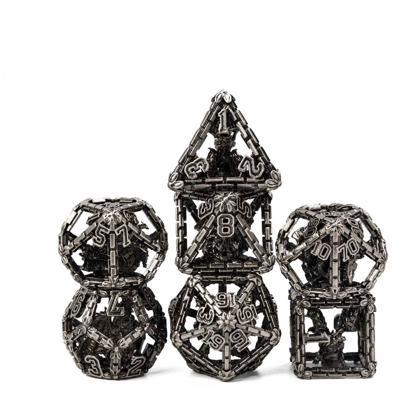 Hollow Metal Dragon Wall Dice