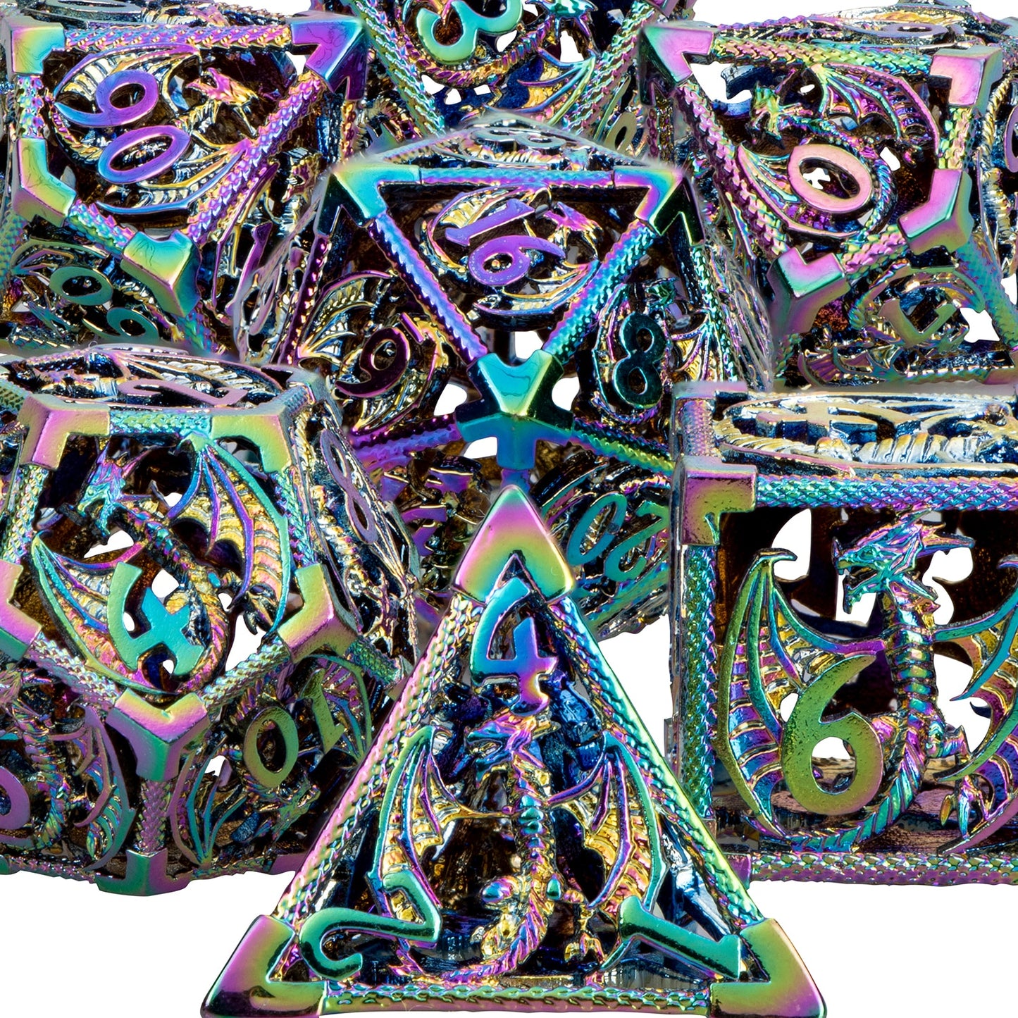 Hollow Metal Dragon Dice