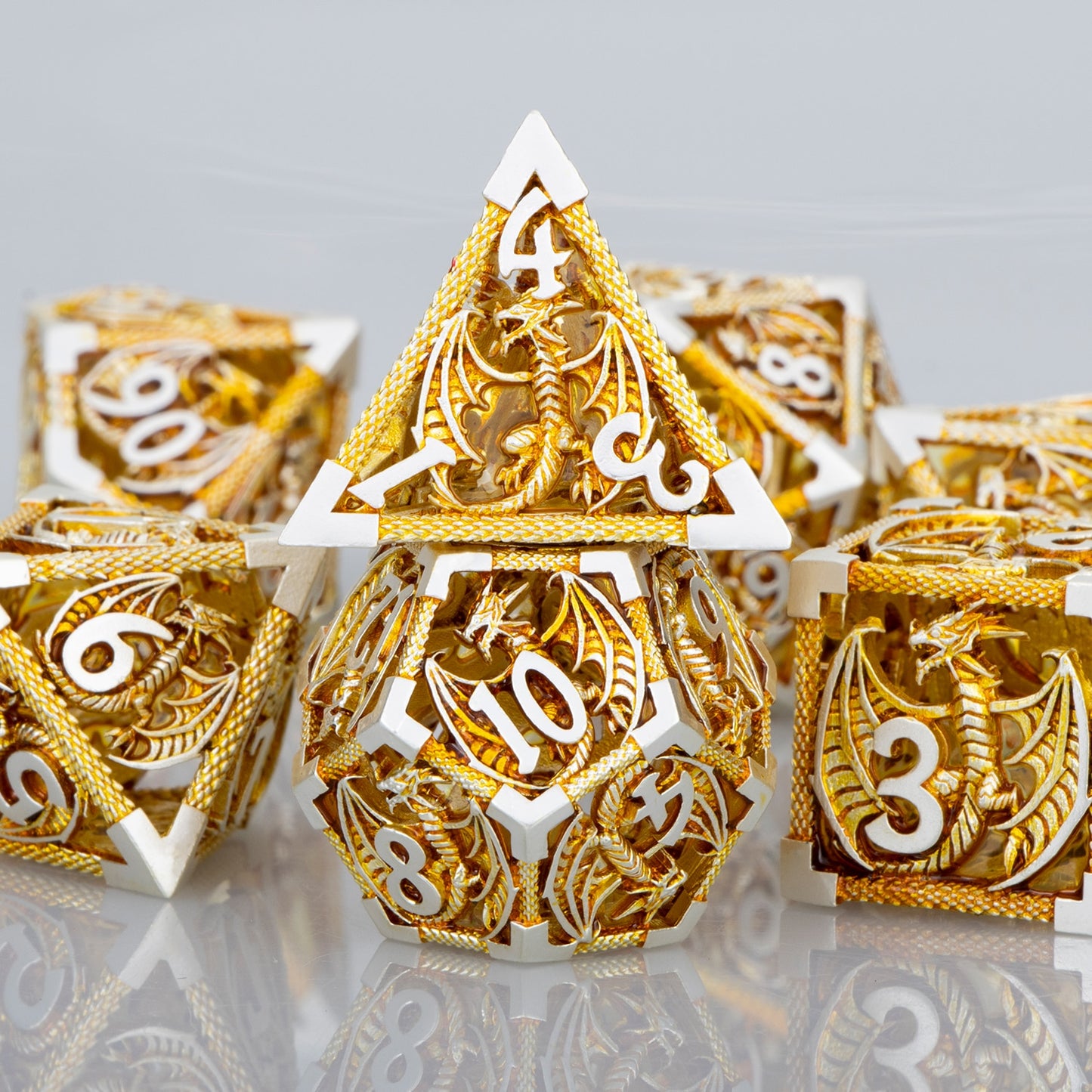 Hollow Metal Dragon Dice