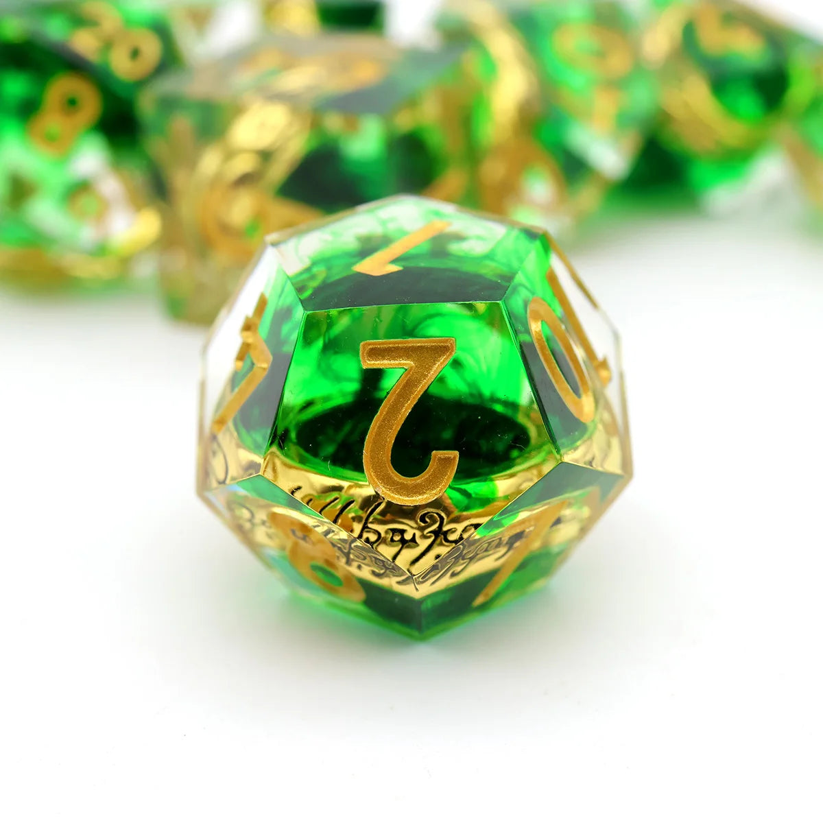 THE RING - Resin Inspired Dice Set - Green