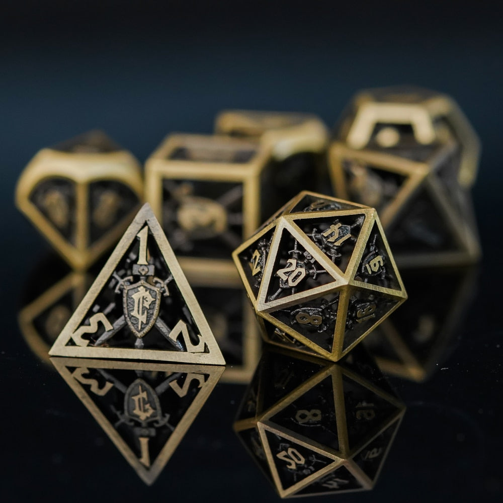 Hollow Metal Shield Dice