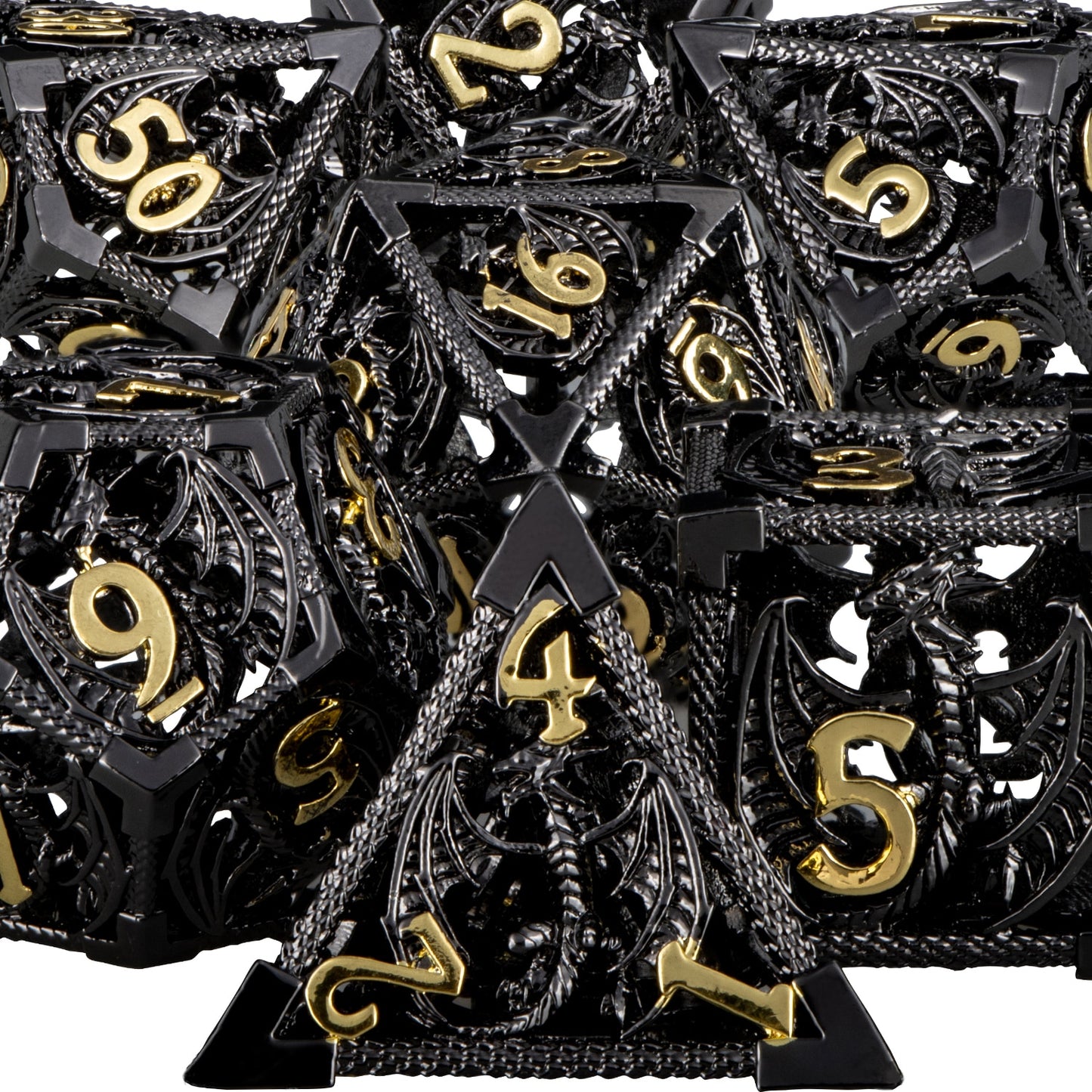 Hollow Metal Dragon Dice