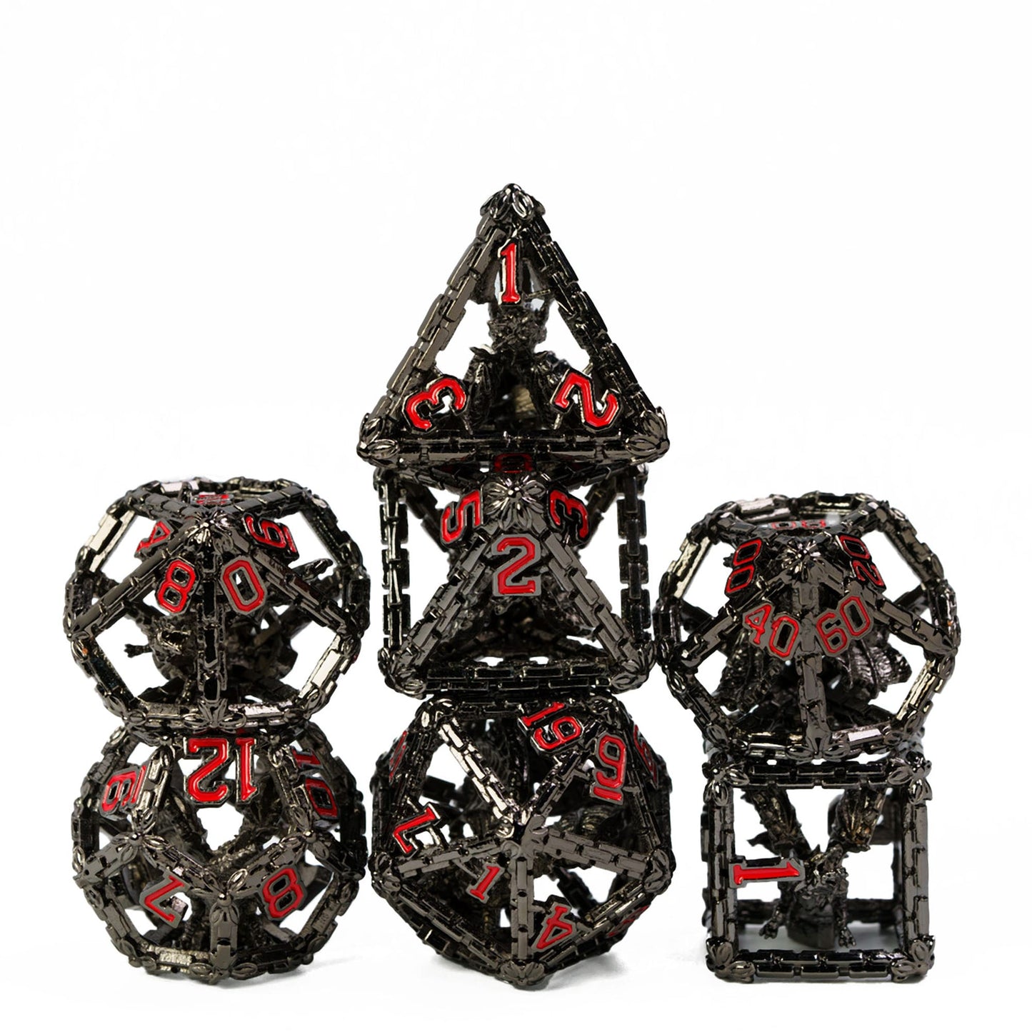 Hollow Metal Dragon Wall Dice