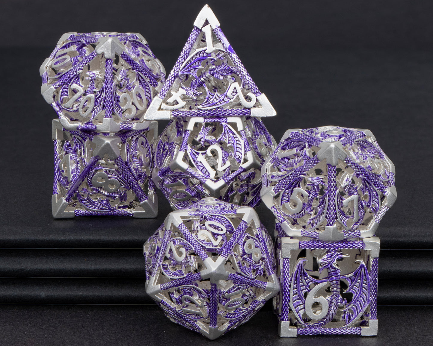 Hollow Metal Dragon Dice