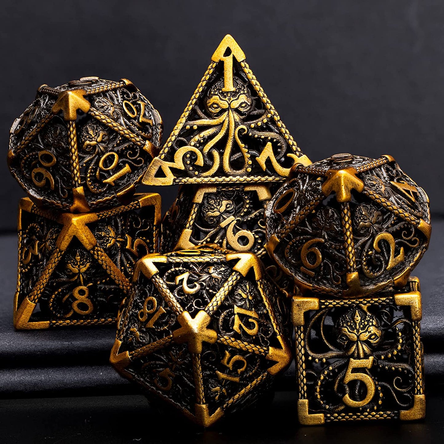 MINDFLAYER - Hollow Metal Dice Set