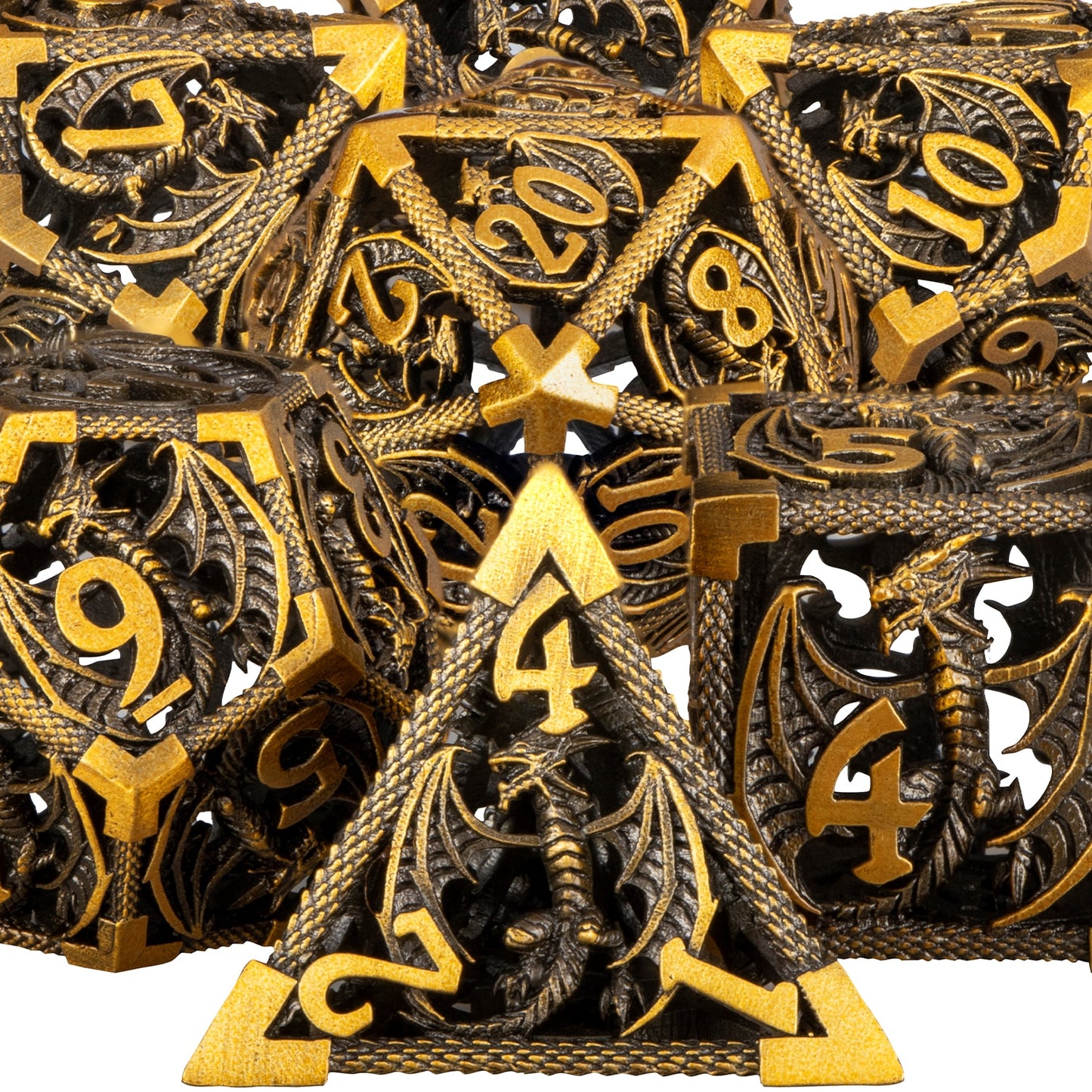 Hollow Metal Dragon Dice