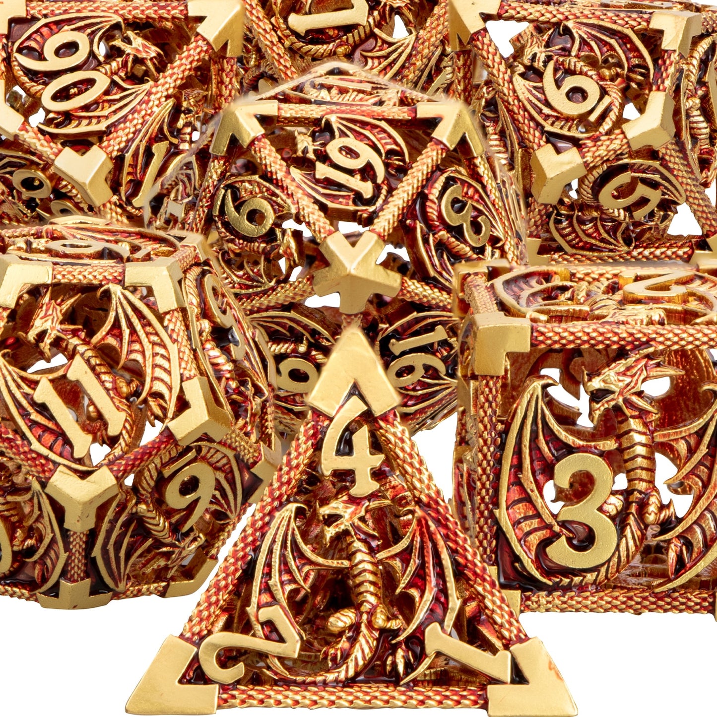Hollow Metal Dragon Dice