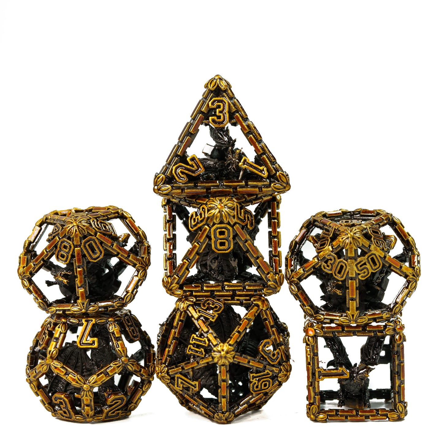 Hollow Metal Dragon Wall Dice