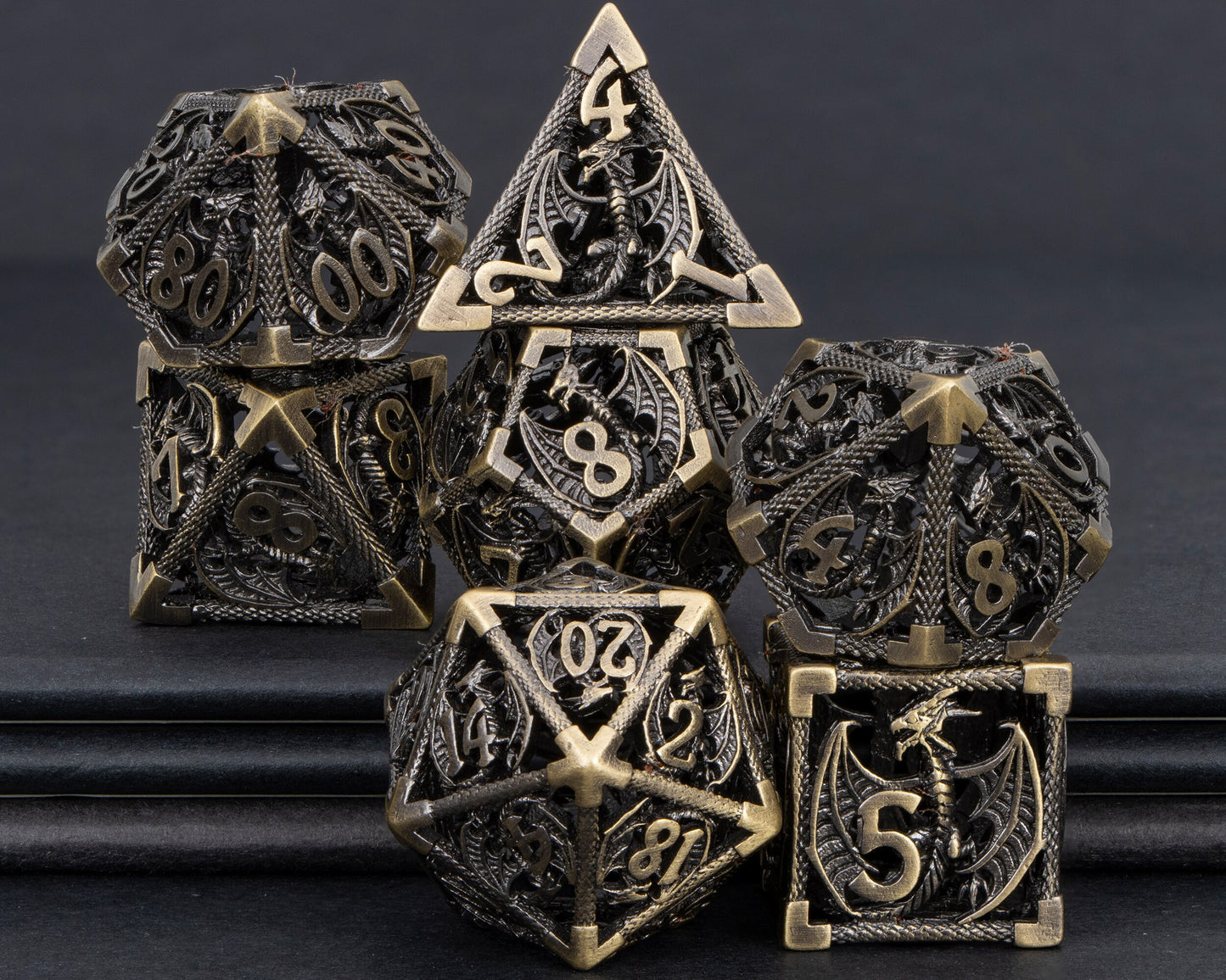 Hollow Metal Dragon Dice
