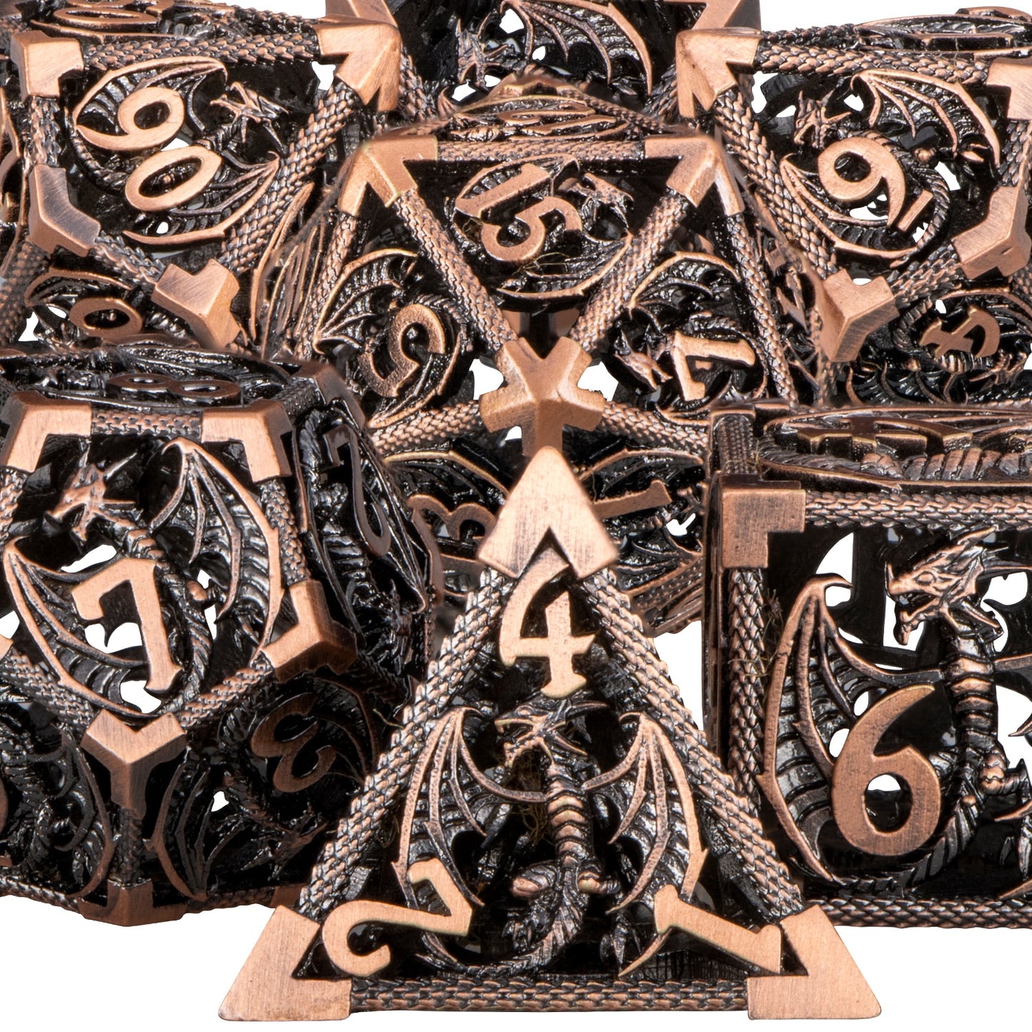 Hollow Metal Dragon Dice