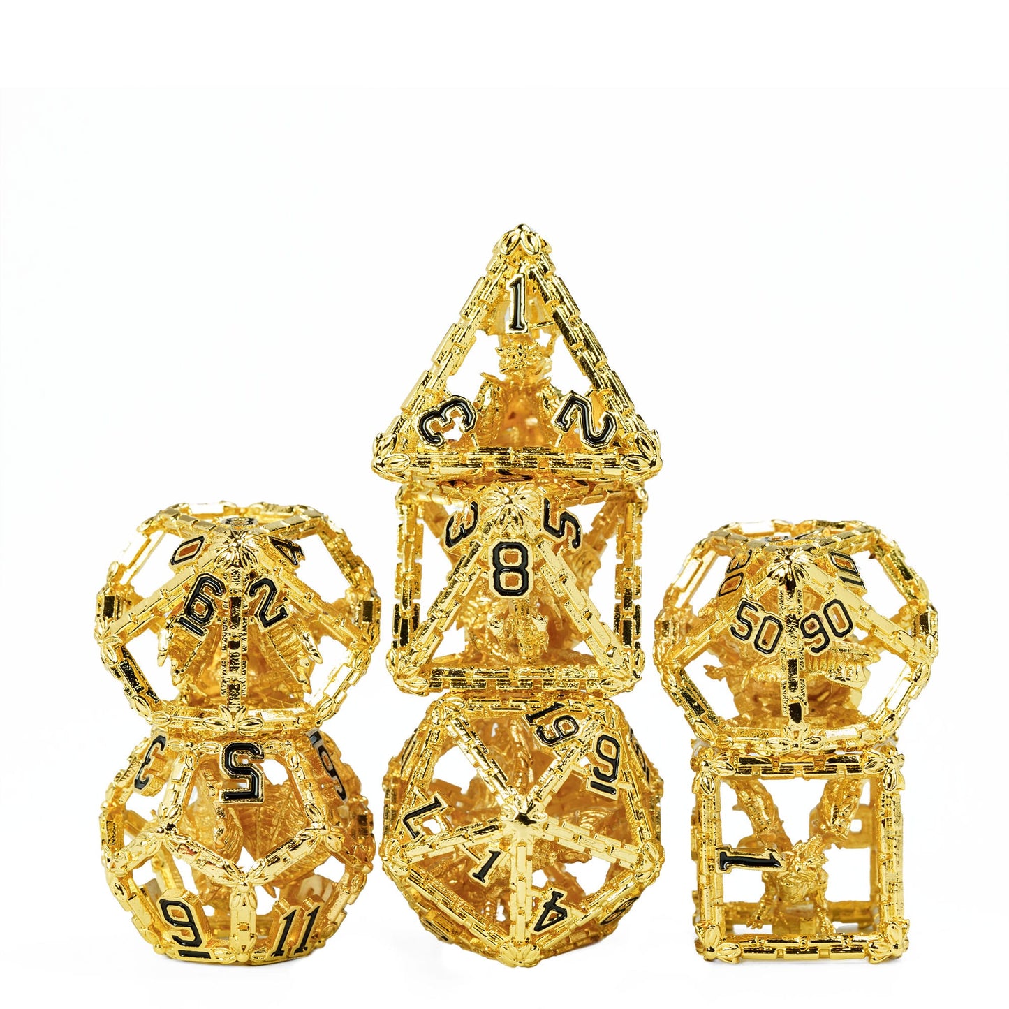 Hollow Metal Dragon Wall Dice