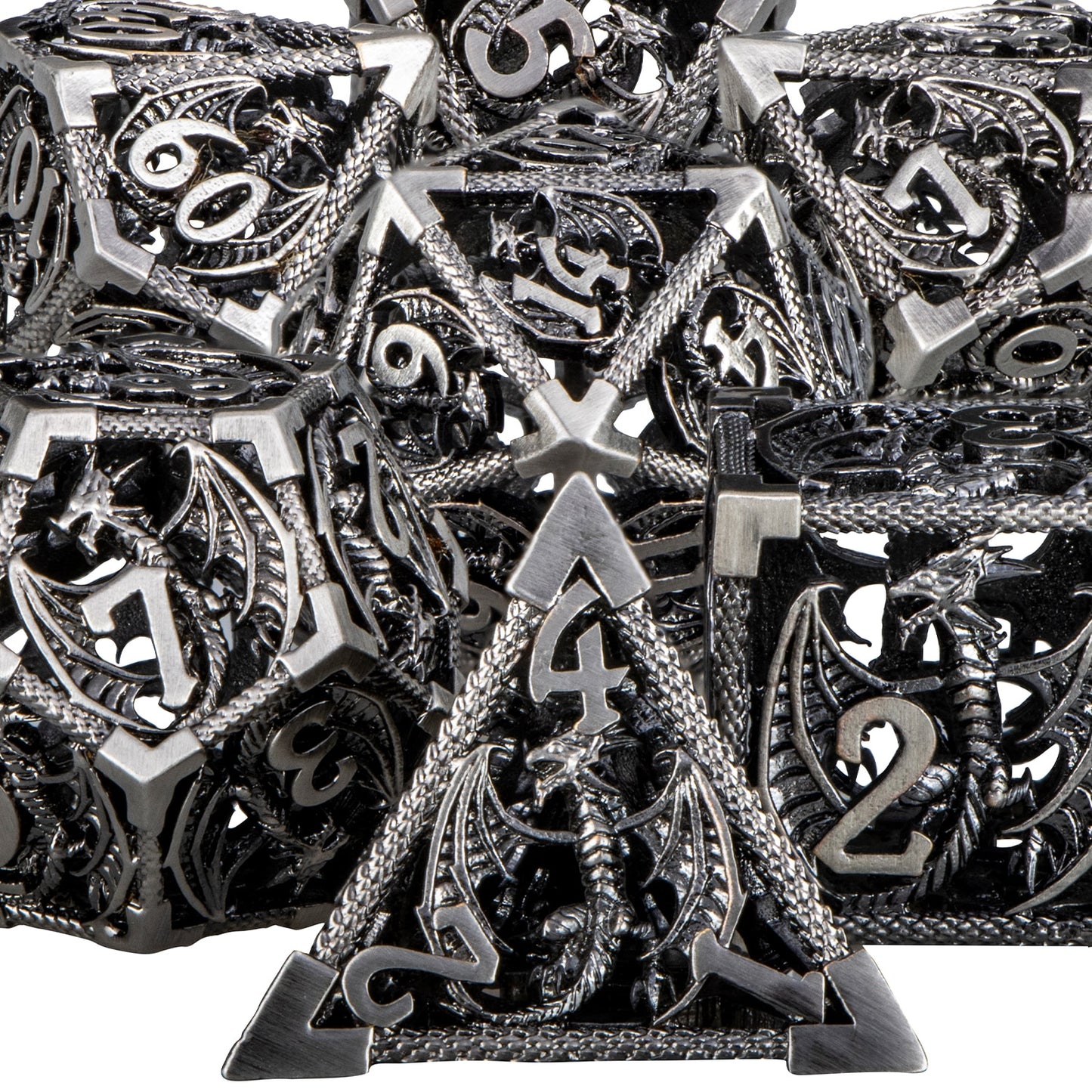 Hollow Metal Dragon Dice
