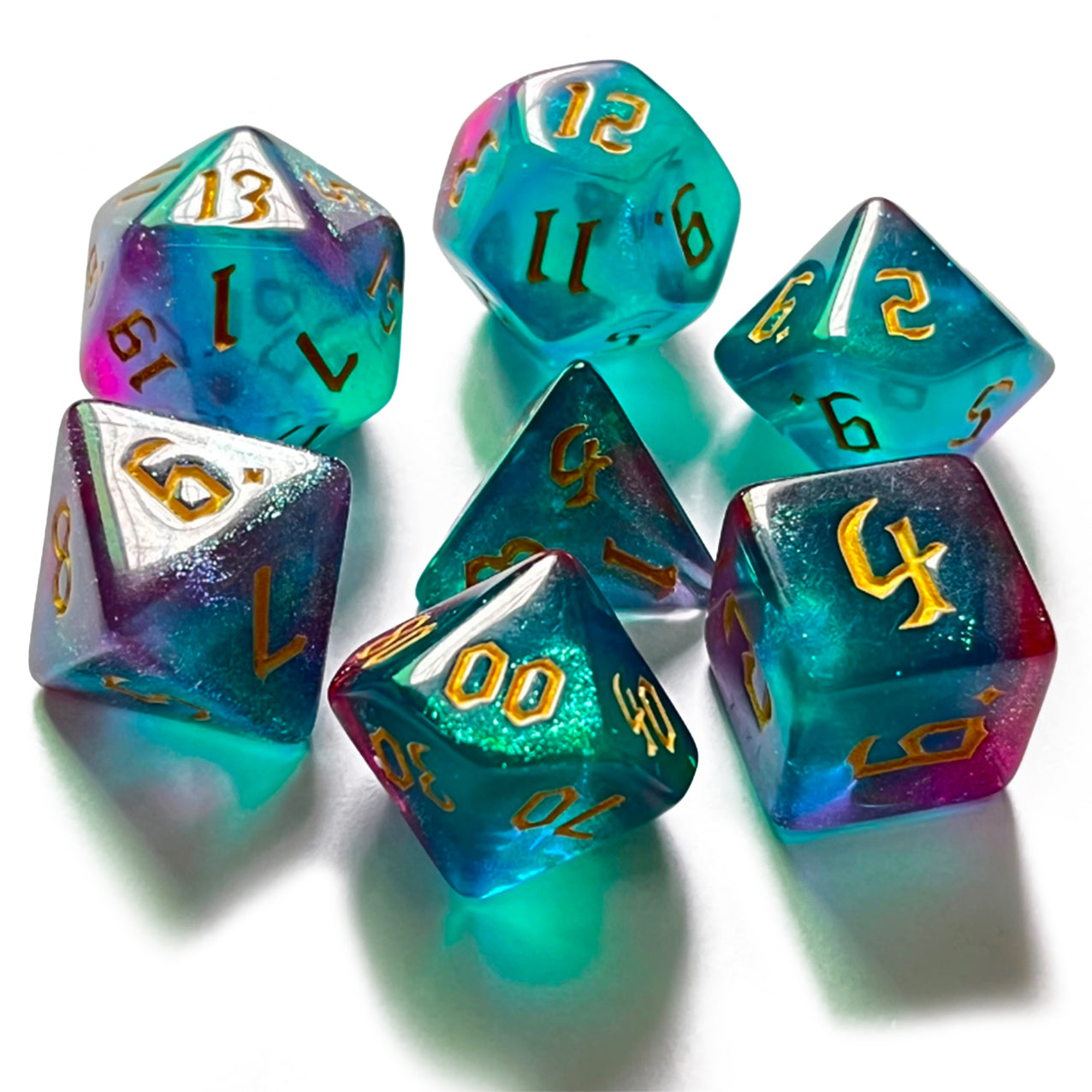 HEROISM - Dice Set - Blue Purple