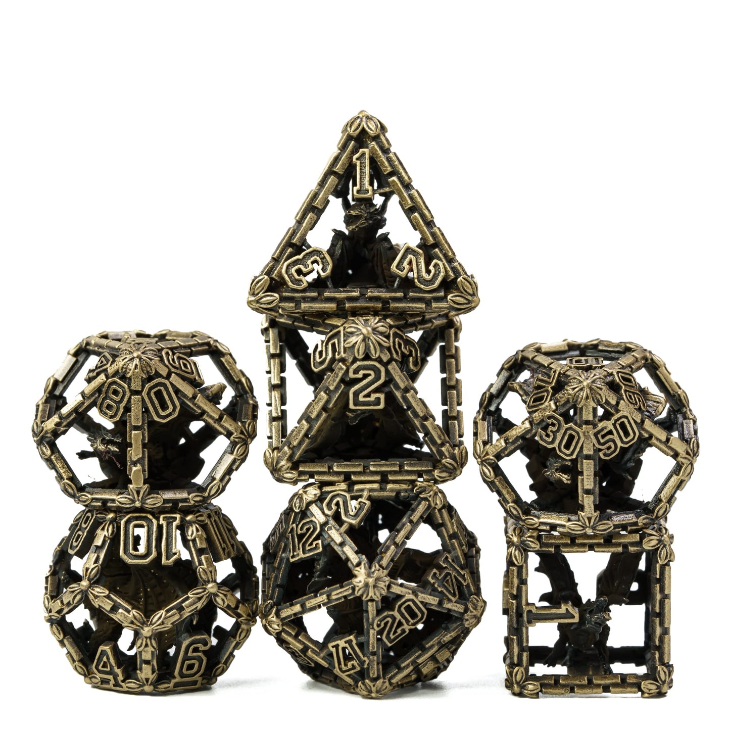 Hollow Metal Dragon Wall Dice