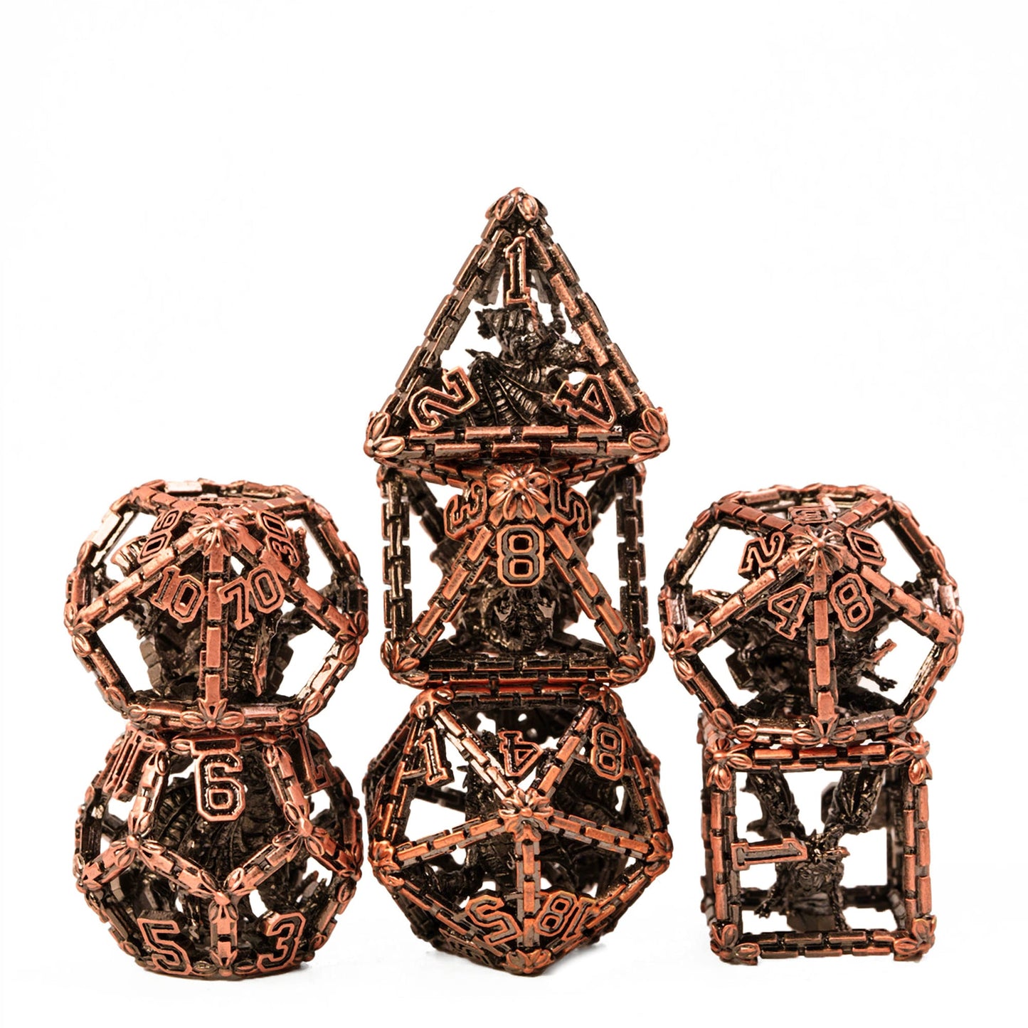 Hollow Metal Dragon Wall Dice