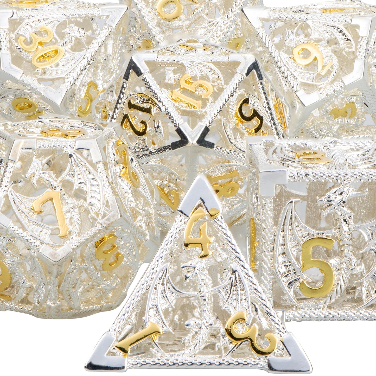 Hollow Metal Dragon Dice