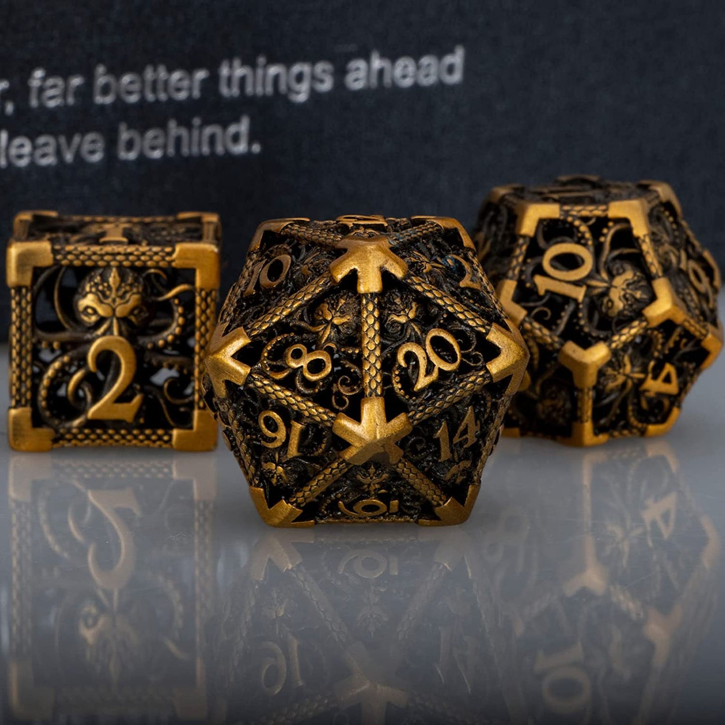MINDFLAYER - Hollow Metal Dice Set