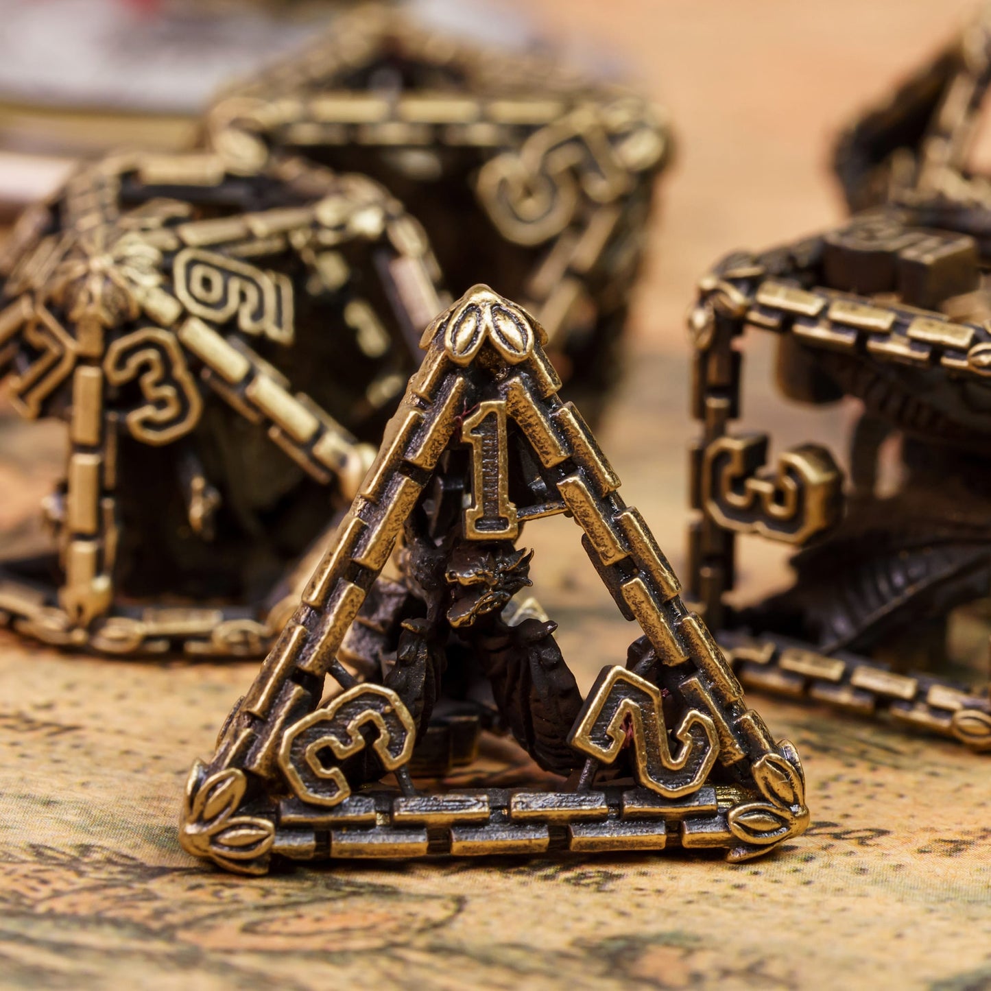 Hollow Metal Dragon Wall Dice