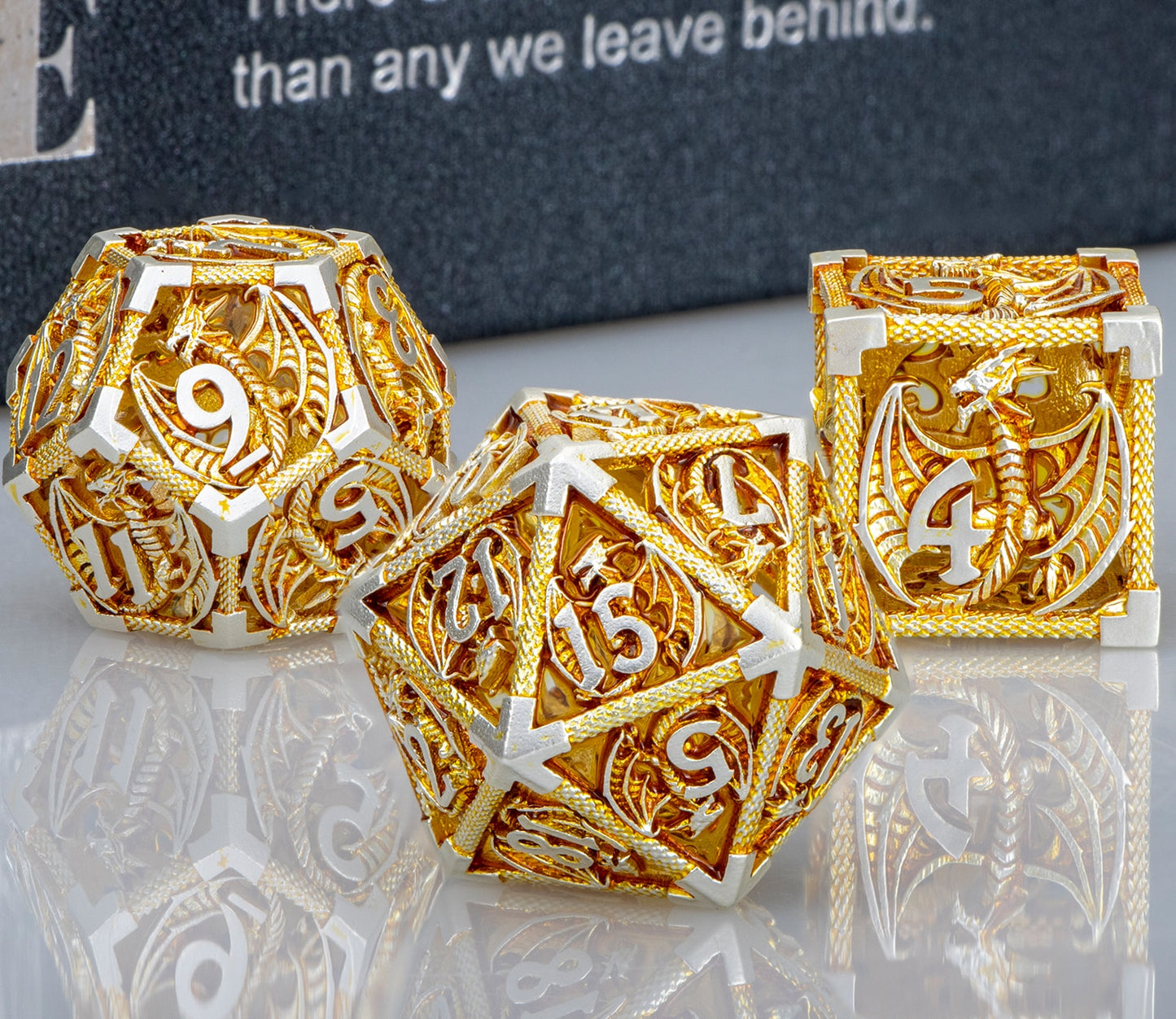 Hollow Metal Dragon Dice
