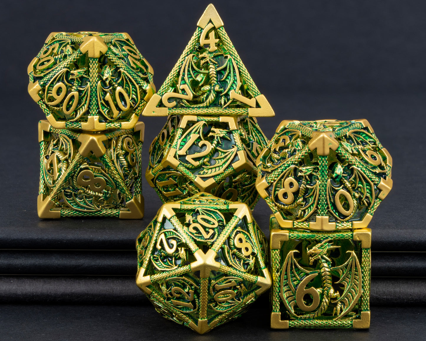 Hollow Metal Dragon Dice