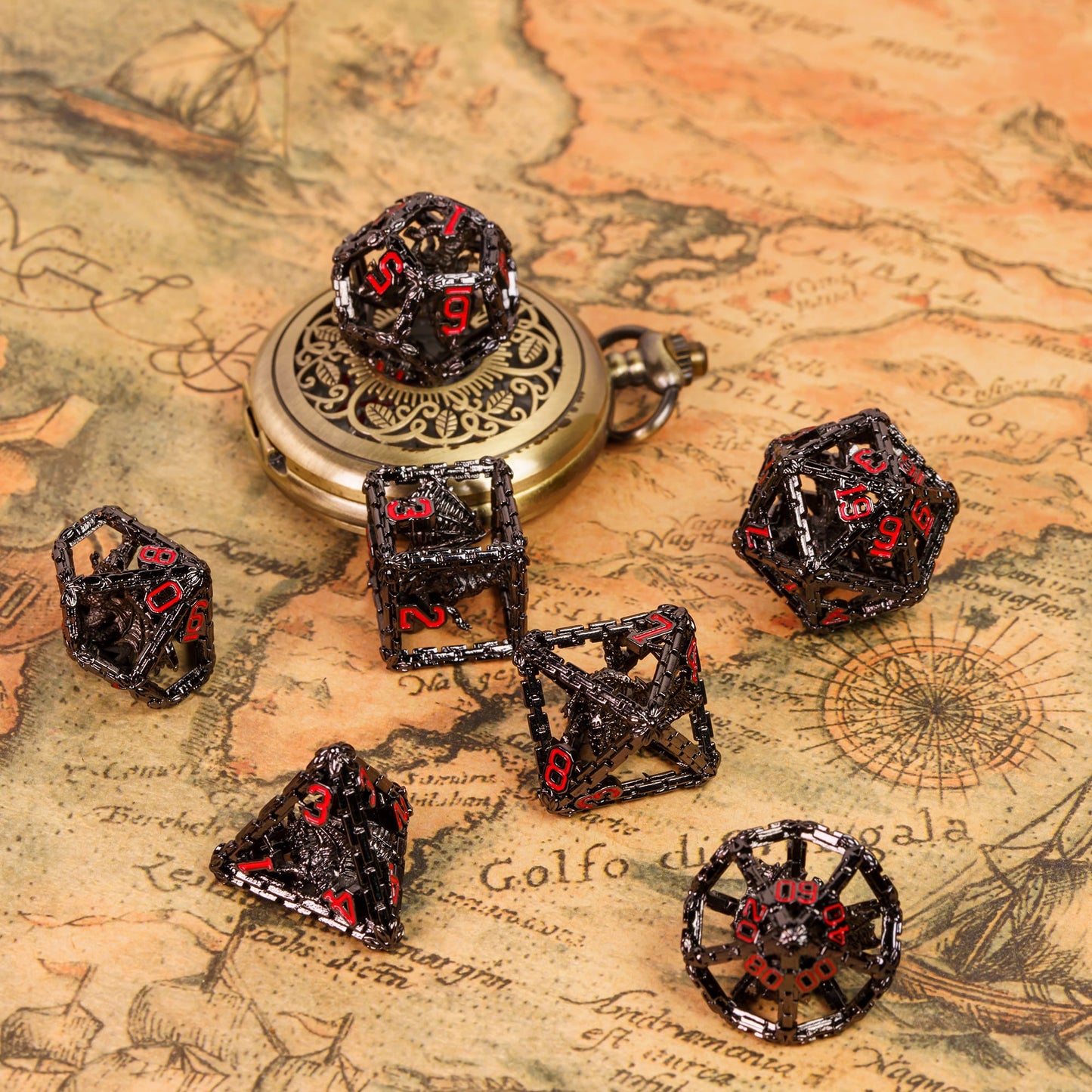 Hollow Metal Dragon Wall Dice