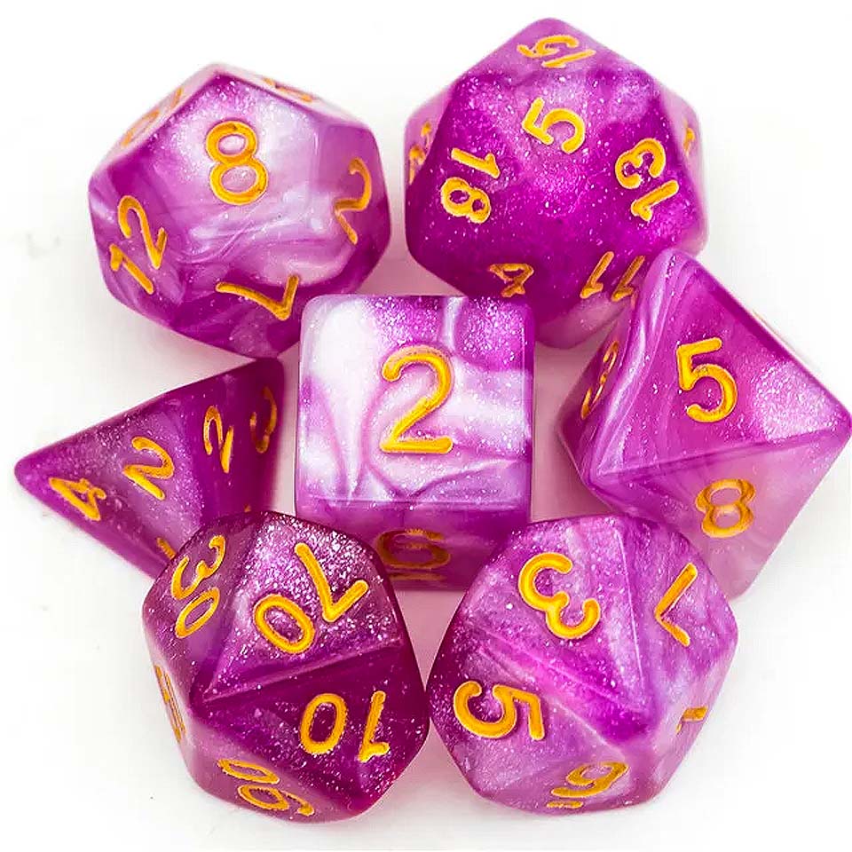 Wild Magic - Dice Set - Pink Gold