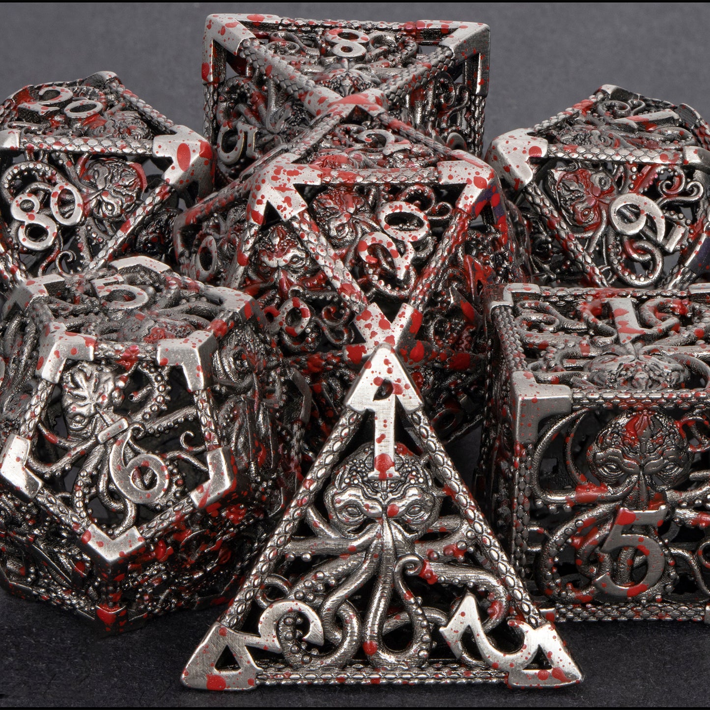 MINDFLAYER - Hollow Metal Dice Set