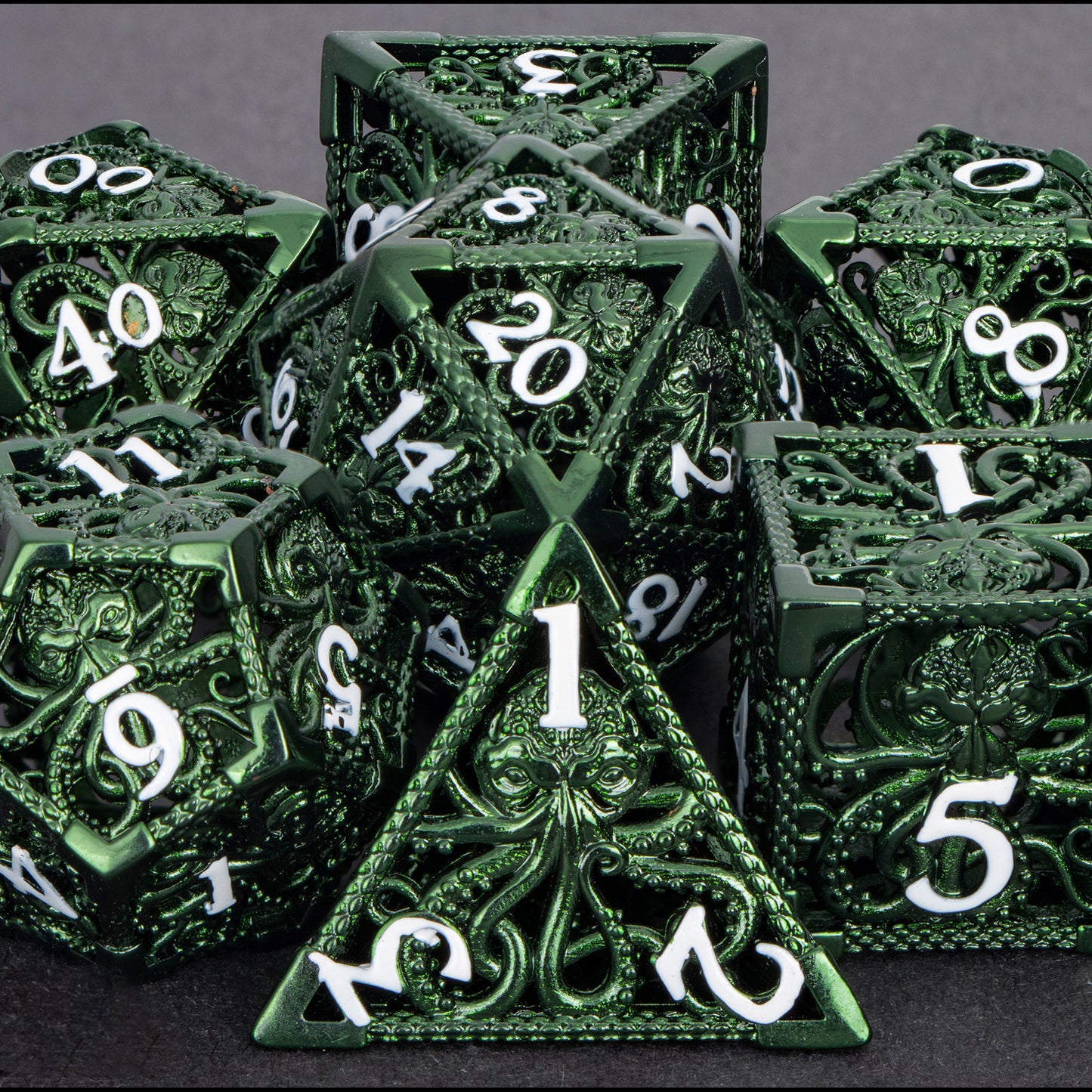 MINDFLAYER - Hollow Metal Dice Set