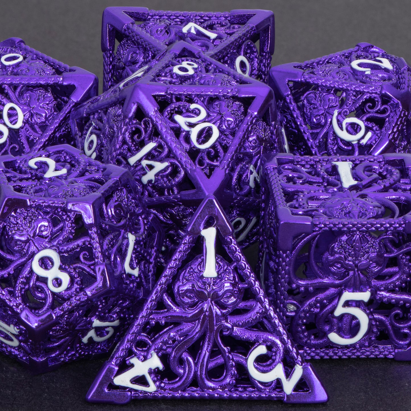 MINDFLAYER - Hollow Metal Dice Set