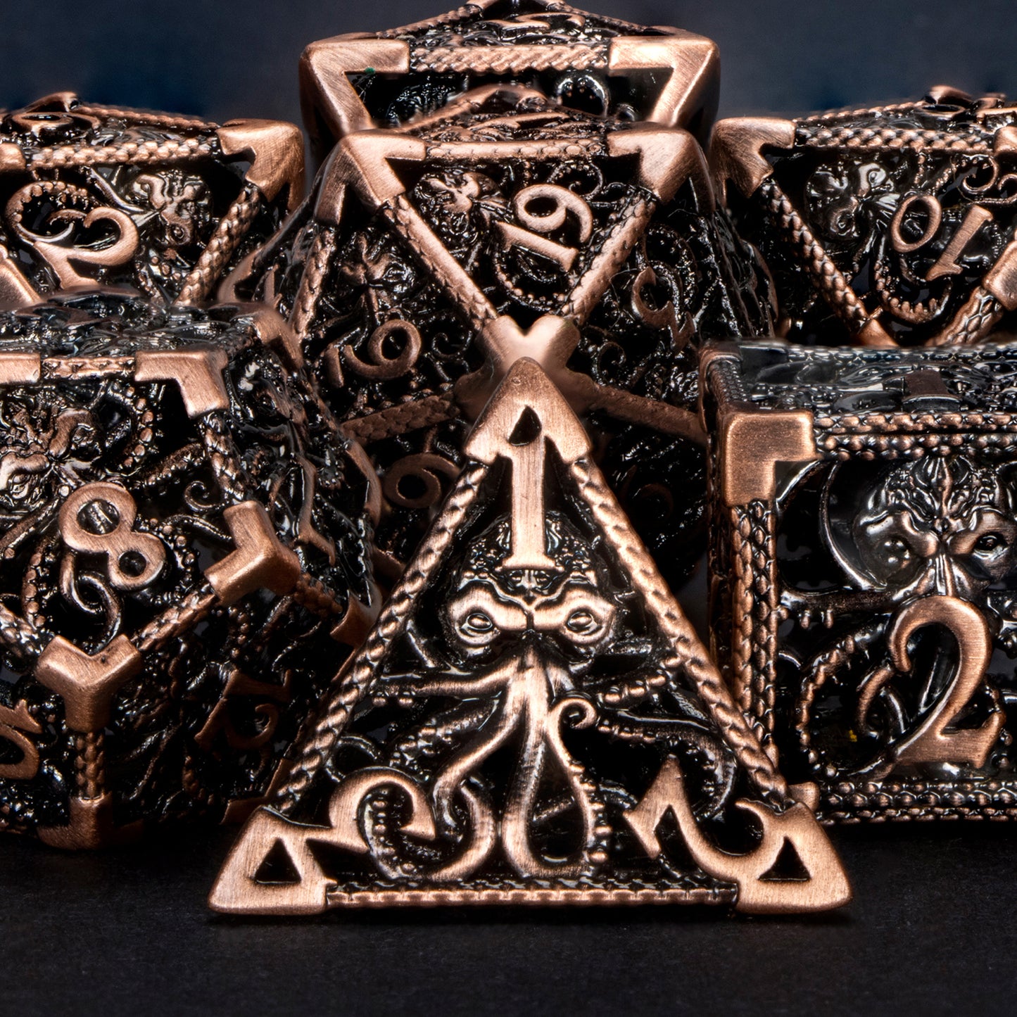 MINDFLAYER - Hollow Metal Dice Set