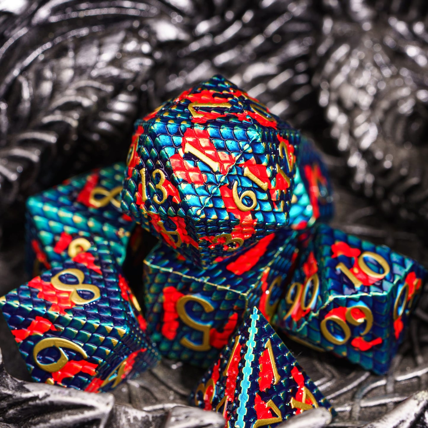 Metal Dragon Scale Dice