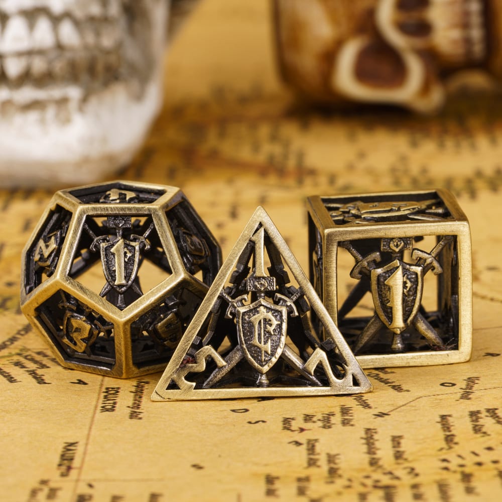 Hollow Metal Shield Dice