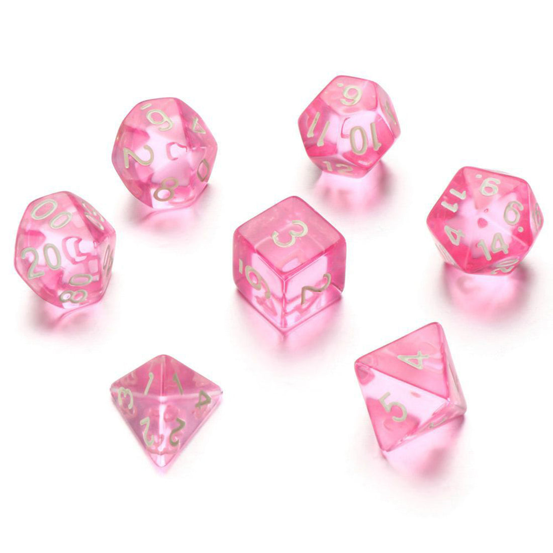 BUBBLEGUM - Dice Set - Pink – Tavern Dice