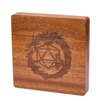 Dice Storage Tray - 2-in-1 Wood Dice Case and Dice Tray