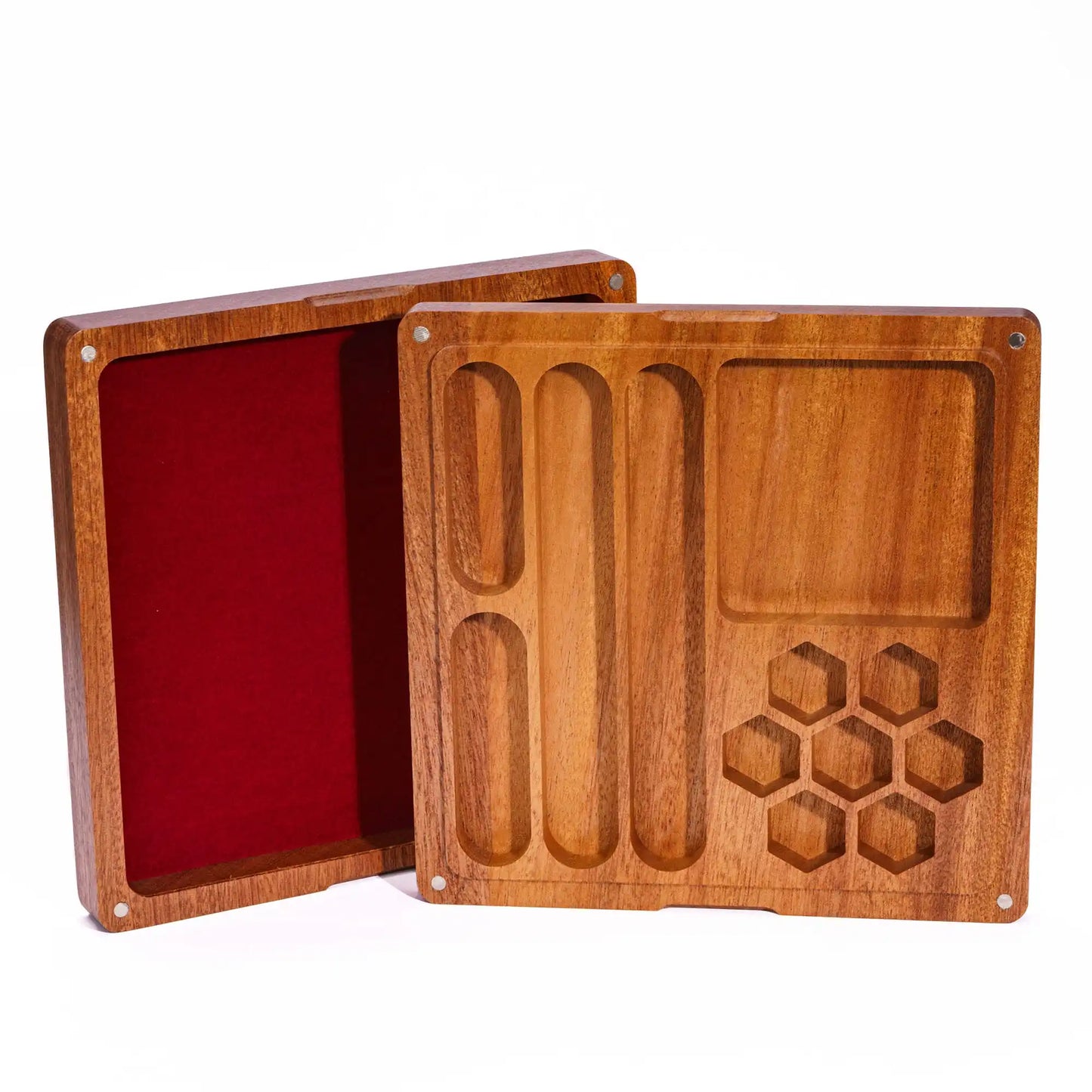 Dice Storage Tray - 2-in-1 Wood Dice Case and Dice Tray