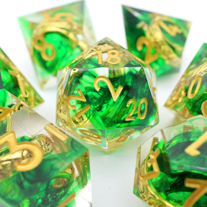 THE RING - Resin Inspired Dice Set - Green