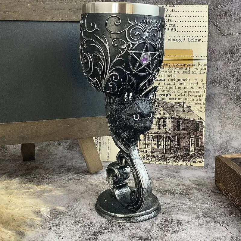 Medieval Fantasy Wine Glass - 200ML Stainless Steel